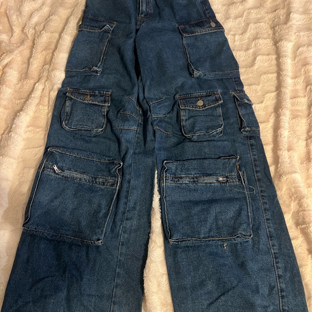 Fashion Nova Women's Blue Flare Jeans